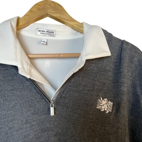 Peter Millar Vest and Polo Mens Summer Comfort and Merino Wool L XL - Picture 2 of 9